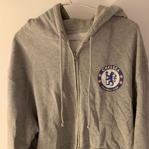 Chelsea football club zip up with hood